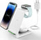 Wireless Charging Stand, GEEKERA 3 in 1 Wireless Charger Dock Station for iPhone 14 Pro Max/14 Pro/14 Plus/13/12/11/X/8 Series, Apple Watch Ultra/SE/8/7/6/5/4/3/2, AirPods Pro/3, Samsung Qi Phones