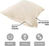 AllerEase Organic Cotton Pillow Protectors, 1 Pack, Beige/Cream White