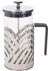 Chrome 1 Liter Large Glass and Stainless Steel French Press Coffee and Loose Leaf Tea Maker