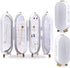 Fashion Small Foldable Jewelry Display Earrings Rings Organizer Box Jewelry Travel Case Small for Women Hanging Necklace Jewelry Storage Box 4 Doors Foldable Screen Necklace Display Rack Jewelry Organizer for Earrings with Mirror (WHITE)