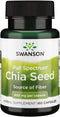 Swanson Full Spectrum Chia Seed 400 Milligrams 60 Capsules