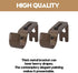AddGrace Adjustable Curtain Rod Bracket, Fits up to 1 inch Curtain Rod, Set of 6, Sturdy Extendable Curtain Rod Holder, Metal Single Rod Bracket for Wall (Bronze)