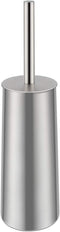 Toilet Brush, Compact Freestanding Stainless Steel Toilet Bowl Brush and Holder for Bathroom, Designed for Deep Cleaning, Space Saving, and Durability
