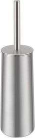 Toilet Brush, Compact Freestanding Stainless Steel Toilet Bowl Brush and Holder for Bathroom, Designed for Deep Cleaning, Space Saving, and Durability