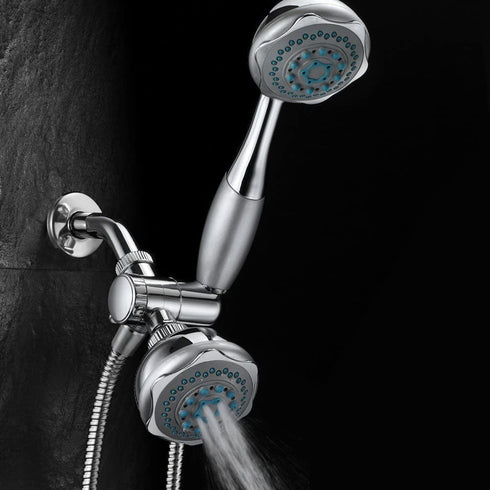 Hydroluxe 24-setting 3-way Shower Combo, Chrome, Single