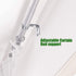 Frienda 4 Pieces Curtain Rod Brackets General Adjustable Curtain Brackets Valance Support Holders Curtain Rod Holder Wall Bracket Hooks with Screws for 1 Inch Diameter Curtain Rod (Painted Silver)