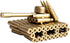 Singeek Bullet Shell Casing Shaped Army Tank Metal Sculpture,Great Decorative Artwork Model Gift for Home,Study Room Decorations (95 Tank)