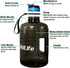 QuiFit Motivational Gallon Water Bottle - with Straw & Time Marker BPA Free Large Reusable Sport Water Jug with Handle for Fitness Outdoor Enthusiasts