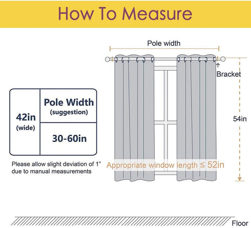 NICETOWN Room Darkening Curtain Panels for Bedroom -Easy-Care Solid Thermal Insulated Grommet Room Darkening Draperies / Drapes (2 Panels, 42 by 54, Platinum-Greyish White)