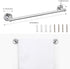 LIANTRAL Bathroom Hardware Set, 4-Piece Polished Chrome Bath Accessories Kit with 18™™ Towel Bar, Toilet Paper Holder, Towel Ring and Robe Hook,Wall Mounted