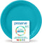 Preserve Go Lightweight BPA Free Large Dinner Plates Made from Recycled Plasti Kitchen Supplies, Aqua