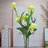 LIUCOGXI 37 inch Artificial Plumeria Frangipani Flower Bouquet with Long Stem for Home Party Bridal Wedding Bouquet Floor Flower Decoration
