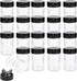 Yesland 20 Pcs Plastic Spice Jars / Bottles, 5 Oz PET Spice Containers BPA free with Black Cap, Perfect for Storing Spice, Herbs and Powders