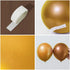 Nalwort Metallic Gold Balloon Kit 110PCS 18In 12In 5In Gold Balloon Arch Garland For Festival Picnic Family Engagement, Wedding, Birthday Party, Gold Theme Anniversary Celebration Decoration