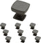 Franklin Brass Parow Kitchen Cabinet Knobs or Drawer Knobs 10-Pack Soft Iron Cabinet Hardware P29542K-SI-B