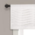 Lush Decor, White Wave Texture Valance | Pleated Ruffle Fold Window Kitchen Curtain (Single), 18 x 52