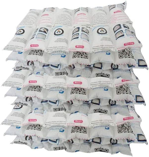 Shipping Cold Packs Dry Ice for Shipping Frozen Food, Freezer Ice Pack Sheets for Coolers 14'' X 13'', Flexible Ice Blanket Keep Food Fresh Beverage Cold, 42 OZ/Sheet After Absorb Water, 4 x 6 Cells