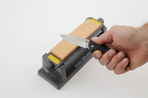 Smith's - TRI6 TRI-6 Arkansas TRI-HONE Sharpening Stones System Gray