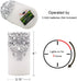 DRomance Hollow Silver Flameless Flickering Candles with 5H Timer, Battery Operated LED Pillar Candles Unscented Wax Warm Light Christmas Home Decoration(Set of 2, 3 x 6 Inches)