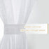 Window Treatments for French Doors - Linen Texture Semi Sheer Privacy Sidelight Panels Glass Door Curtains for Entry Door Front Door Foyer Window Blinds, 2 Free Ropes, 2 Panels, 30" x 72", White