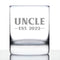 Uncle Est 2022 - Whiskey Rocks Glass Gift for First Time Uncles - Bold 10.25 Oz Glasses