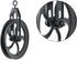 Rustic State Vintage Rustic Industrial Look Medium Wheel Farm Pulley for Custom Make Wall Pendant Lamps Frosty Black