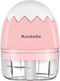 Mini Food Processor - Portable Electric Wireless Mini Food Chopper Powerful 45W,Meat Grinder Fruit Garlic Onion Ginger Vegetable Chopper with 2 Sharp Blades-Kitchen Tool,Pink(100ML)