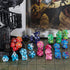 ESANDA DND Dice Set, 42pcs Polyhedral Dice D&D Dice with 6 Blue Drawstring Bags, 6 Complete Double-Colors Dice Sets for Dungeons and Dragons RPG MTG Table Games etc