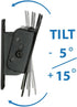 Mount-It! Small TV Monitor Wall Mount | RV TV Mount | Quick Release | Fits 13 15 17 19 20 21.5 24 25 27 32 Inch Screens | 75 100 VESA Compatible | Low-Profile Slim Design | 30lb Capacity