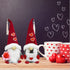 Ahzemepinyo 2 Pieces Valentines Day Gnome Plush Decoration Valentines Day Mr & Mrs Handmade Swedish Tomte Decor Handmade Gnome Ornaments for Valentines Day Decorations Ornaments