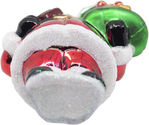 HERSHEY'S Kurt Adler Glass Santa Bar Ornament, 5-Inch