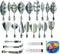 Gelatin Jelly Tools 3D Art Flower Cake Decorating Tool Set of 20 Piece DIY Needle Tips Pastry Tools