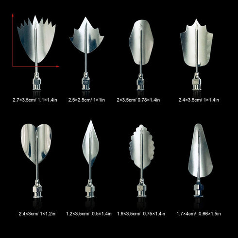 Gelatin Jelly Tools 3D Art Flower Cake Decorating Tool Set of 20 Piece DIY Needle Tips Pastry Tools