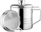 Chihee Oil Strainer Pot Grease Can, 1.2 L Stainless Steel Oil Storage Can Container with Fine Mesh Strainer, Suitable for Storing Frying Oil and Cooking Grease