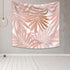 Yongto Tropical Rainforest Leaves Tapestry Wall Hanging Tropical Leaves Pink Exotic Leaf Tropic Banana Palm Floral Flower Wall Tapestry for Bedroom Living Room Tablecloth Dorm Decor 59.1x59.1 inches