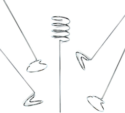 Mind Reader Picnic Wine Sticks, 5 pc Set, 5, Silver Bottle Glass Holder, 5 Count