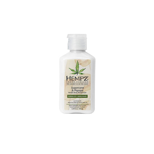 Hempz Herbal Body Moisturizer for Women with 100% Pure Hemp Seed Oil, Sugarcane & Papaya, 2.25 fl. oz. - Moisturizing Lotion with Shea Butter, Vitamins A, B & C, for Dry Skin - Premium Women’s Lotion