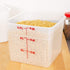Cambro 6SFSPP190 Translucent Food Container with Lid, 6-Quart