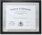 Lawrence Frames Multi Use Float Document Frame, 11 by 14-Inch, Black