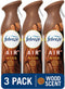 Febreze Air Freshener Spray, Wood Scent, Odor Eliminator for Strong Odor, 8.8 oz (Pack of 3)