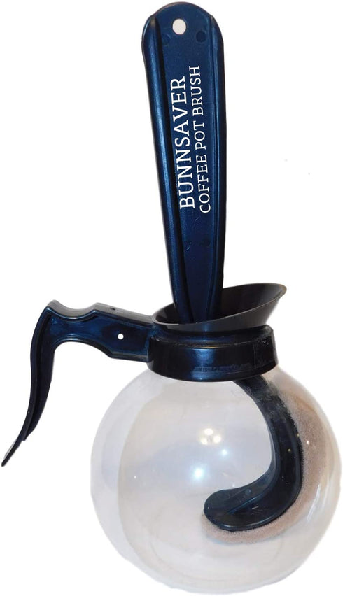 Coffee Pot Cleaning Brush, Bunnsaver Curved Stain Remover Scrub Brush for Bunn Style Coffee Decanters