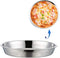 Deep Dish Pizza Pan,Pizza Pan for Oven Stainless Steel Pizza Tray 10-12-14-16Inch (12x1.6inch)