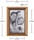 Malden International Designs 2177-46 Classic Wood Picture Frame,4x6, Gold
