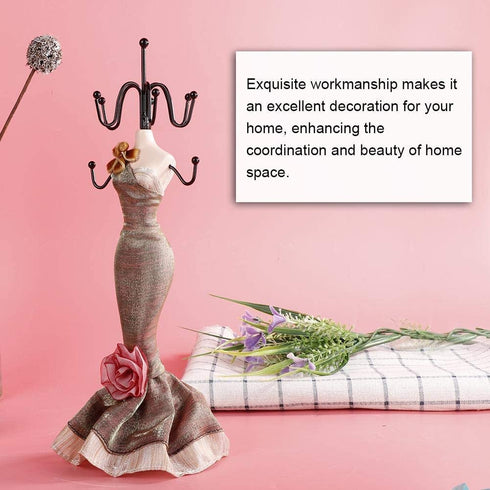 Fashion Jewelry Display Stand, Hanging Jewelry Organizer / Jewelry Organizer Holder Human Model Jewelry Organizer For Jewelry Towers Jewelry-Towers For Girls Women(Small Model )