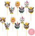 63Pcs Cat Party Decorations Cat Happy Birthday and MEOW Cat Face Banner Cat Cake Toppers Walking Cat Balloons for Pets, Cat Lover, Kids Cat Theme Birthday Party