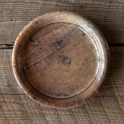 Park Hill Collection Brown Wood Grain 7-inch Paper Salad & Dessert Plates, Double Set (16 Count)