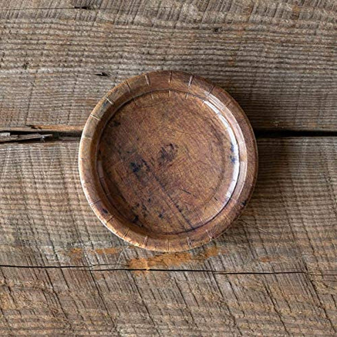 Park Hill Collection Brown Wood Grain 7-inch Paper Salad & Dessert Plates, Double Set (16 Count)