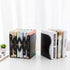 DARUITE Book Ends, Bookends, Book Organizer, Bookends for Shelves, Book Ends for Home Decorative, Adjustable Bookends, Book Ends for Office Heavy Duty, Non-Skid Bookend(Black x 1)