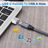 Basesailor USB to USB C Adapter 3 Pack,Zinc Alloy Type C Female to A Male Charger Block-Converter for iPhone 12 13 14 Pro Max,Airpods,iPad 8 10 Air 4 5 Mini 6,Samsung Galaxy Z Fold Flip S23 A53 Watch