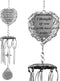 BANBERRY DESIGNS Memorial Windchimes - I Thought of You with Love Today Poem Engraved on This Wind Chime - Angel Wings Wrapped Around a Heart and Teardrop Charm - in Loving Memory Chimes